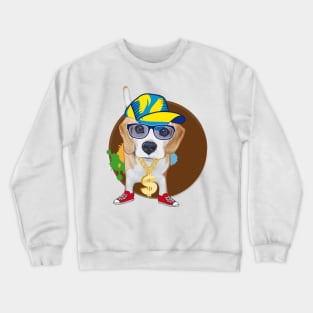 Beagle Hip Hop Crewneck Sweatshirt